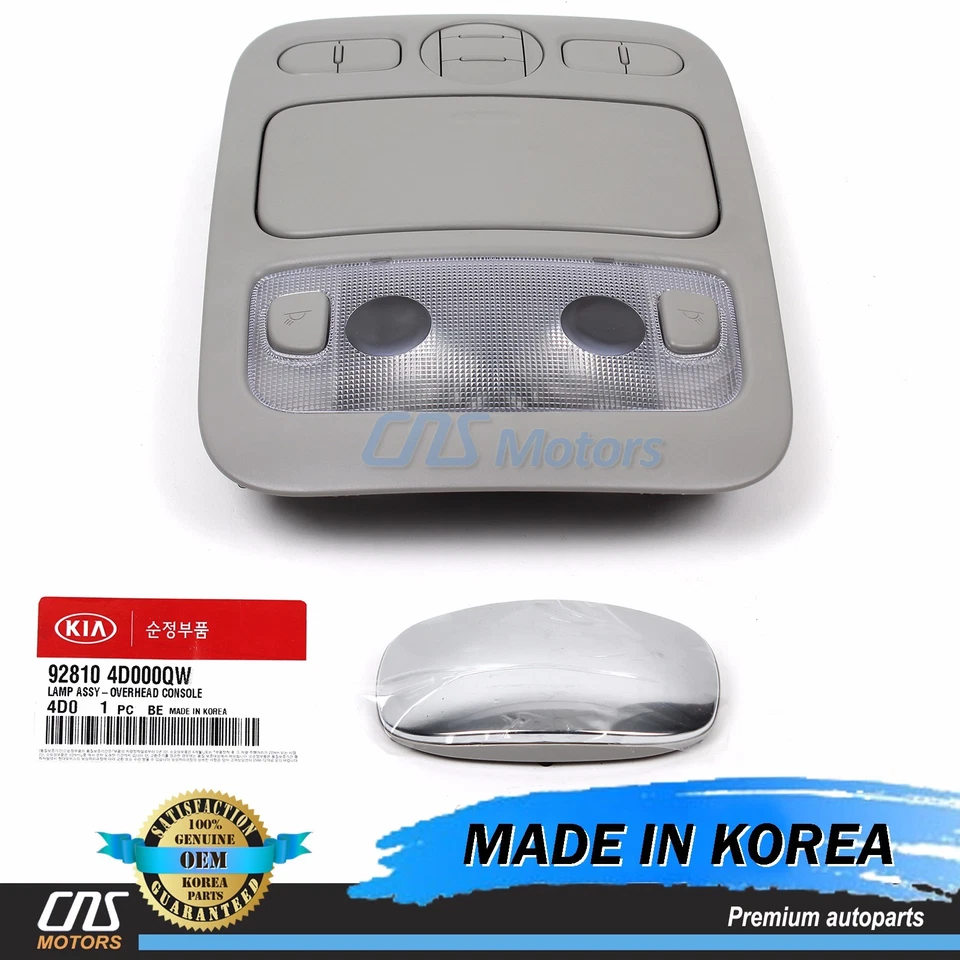Fits KIA 06-14 Sedona Lamp Assy Overhead Console Genuine Gray 92810-4D000QW⭐⭐⭐⭐⭐ - Image 1 of 4