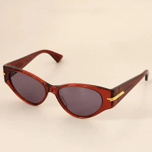 🍀BOTTEGA VENETA BV1002S 003 Burgundy/Burgundy/ Grey Lens 55mm Sunglasses - Picture 1 of 6