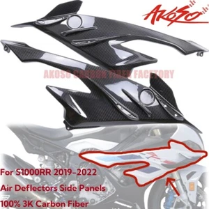 For BMW S1000RR 2023 Carbon Fiber Air Deflectors Winglets Side Fairings Panels - Picture 1 of 12