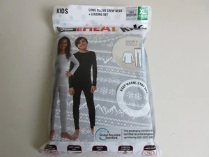32 Degrees Heat Kids Base Layer Top & Leggings Size XL (16/18) - Gray (New) - Picture 1 of 5