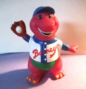 Barney the Purple Dinosaur Baseball Figure Lyons Group 5 Inch Toy - Foto 1 di 5