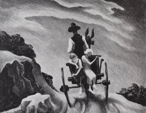 THOMAS HART BENTON SIGNED - Picture 1 of 2