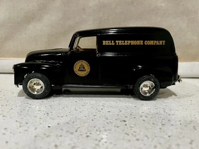 1950 Black Bell Telephone Company Van Bank - Die-Cast Metal With Key 1/25 Scale - Image 1 of 4