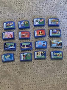 Leapfrog Leapster Games Lot Of 16 Disney, Math, Madagascar And More - Picture 1 of 6