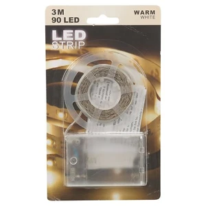 90 Tira de Luces LED 3M Blanco Cálido Alambre Fiesta Navidad Decoración Cuerda Lámpara - Imagen 1 de 3