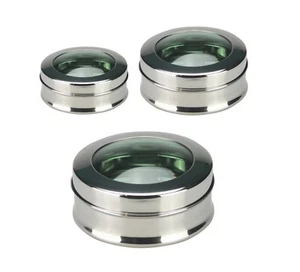 Stainless Steel Cake Storage Tin Canister Container Puri Dabba Biscuit Carrier - Picture 1 of 46