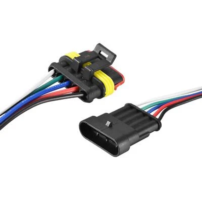 Conector Eléctrico 5 Pasadores Macho Hembra 0.75mm2 con 100mm Alambre 2 juegos - Imagen 1 de 4