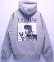 Supreme New York The Decline Gray Logo Sweater Hoodie Men's X-Large FW17SW70 New