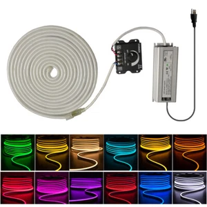 16.4ft 12V Waterproof LED Neon Light Strip Dimmable Indoor Outdoor Lamp Lights - Picture 1 of 38