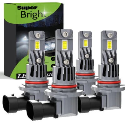 LED Headlight High/Low Bulbs For Toyota Corolla Sedan 4-Door 1.8L 1993-2012 2013 - Image 1 of 4