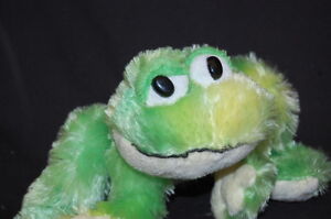 Green White Frog Black Eyes Ganz Webkinz Plush Toy Lovey No Code