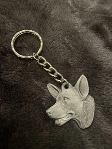 Portachiavi vintage 1983 gallese corgi peltro nuovo - Foto 1 di 5