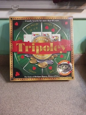 Tripoley Special Edition - The Game of Michigan Rummy, Hearts & Poker NEW/SEALED - Image 1 of 4