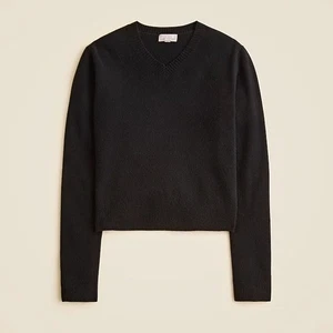 J Crew Kaschmir V-Ausschnitt Pullover Schwarz Größe Medium Neu mit Etikett - Bild 1 von 6