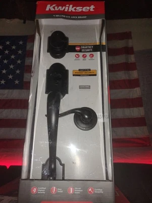 Kit de entrada de manija y cerrojo de cerradura de puerta delantera Kwikset Foto 1 de 2