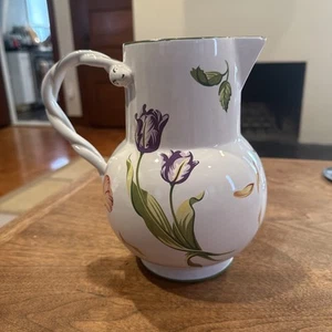 Tiffany & Co. Porcelain Tiffany Petals Vintage Water Pitcher - Picture 1 of 9