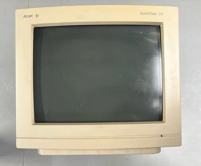 Acer AcerView 55 CRT Monitor Model 7155 With Swivel Stand Base Tested Working - Image 1 of 4