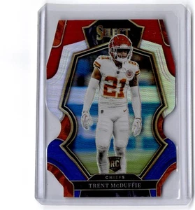 2022 Panini Select Trent McDuffie RC #150 Red and Blue Prizm Die Cut Chiefs - Picture 1 of 2
