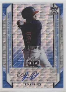 2021 Leaf Metal Draft Blue Wave /20 Ryan Spikes #BA-RS2 Auto - Picture 1 of 3