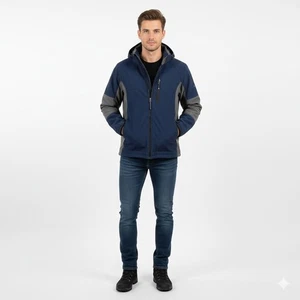 Avalanche Softshelljacke Herren L blau grau WeatherShield Fleece gefüttert Outdoor - Bild 1 von 19