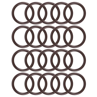 UXCELL 20 Fluorkautschuk O-Ringe 17mm OD 13mm ID 2mm Breite Metrisch FKM Dichtung