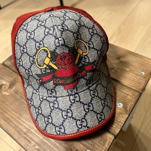 GUCCI GORRA Sombrero de Malla Corazón Rosa Descontinuado Raro Sombrero JAPÓN - Imagen 1 de 11