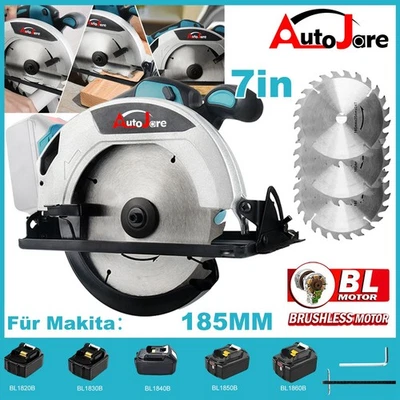 185mm Für 18V Makita Akku Handkreissäge Säge Kreissäge Kabellos Bürstenlosen DHL - Bild 1 von 4
