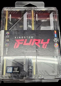 Kingston FURY Beast DDR4 RGB – 16 GB (2×8) Kit, 3600 MT/s CL17-21-21, New/Sealed - Picture 1 of 2