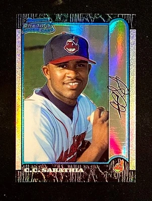 1999 Bowman Chrome CC Sabathia RC переливающаяся карточка No344 NRMT+ C.C. C C - Изображение 1 из 2