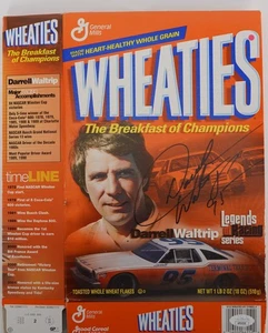 Darrell Waltrip No. Caja de cereales 95 autografiada con certificado de autenticidad #R645 - Imagen 1 de 3