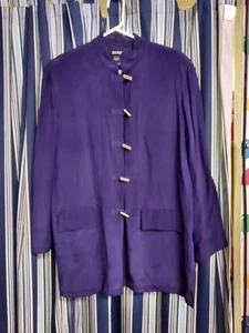 VINTAGE SHOMI SEIDE LILA JACKE GRÖSSE 12 - Bild 1 von 9
