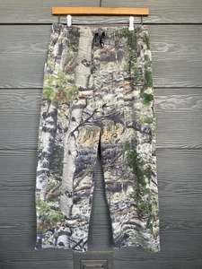 Vintage Mossy Oak Baggy Camo Sweatpants Size Large Camouflage Sweats Y2K Pants - Picture 1 of 8