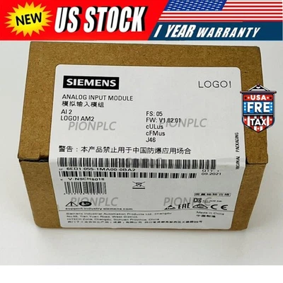 New Siemens 6ED1055-1MA00-0BA2 6ED10551MA000BA2 LOGO! AM2 expansion module - Image 1 of 2