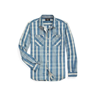 *NEW W/TAGS* RRL Ralph Lauren Farrell Cotton Linen Shirt, Size Small $325 - Image 1 of 4