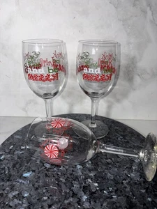 Eat Drink and Be Merry Weihnachten Weingläser 3er Set - Bild 1 von 11