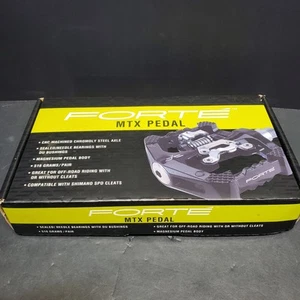 Forte MTX Bike Pedals 516g Off-Road Black 50-8258 WAM-D10 READ *Short 1 Screw - Picture 1 of 6