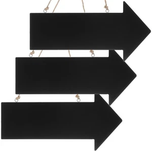  3 Pcs Wooden Sign Wall Hanging Decorative Miss Signs Arrow Plate - Picture 1 of 11