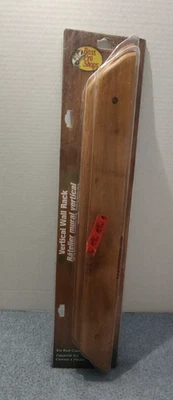 Nuevo Bass Pro Shops caña de pescar montaje en pared estante acabado roble para 6 cañas Foto 1 de 4