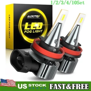 Super Bright Auto H11 LED Fog Light Bulbs for Jeep Grand Cherokee 2014-20 2/10x - Picture 1 of 18