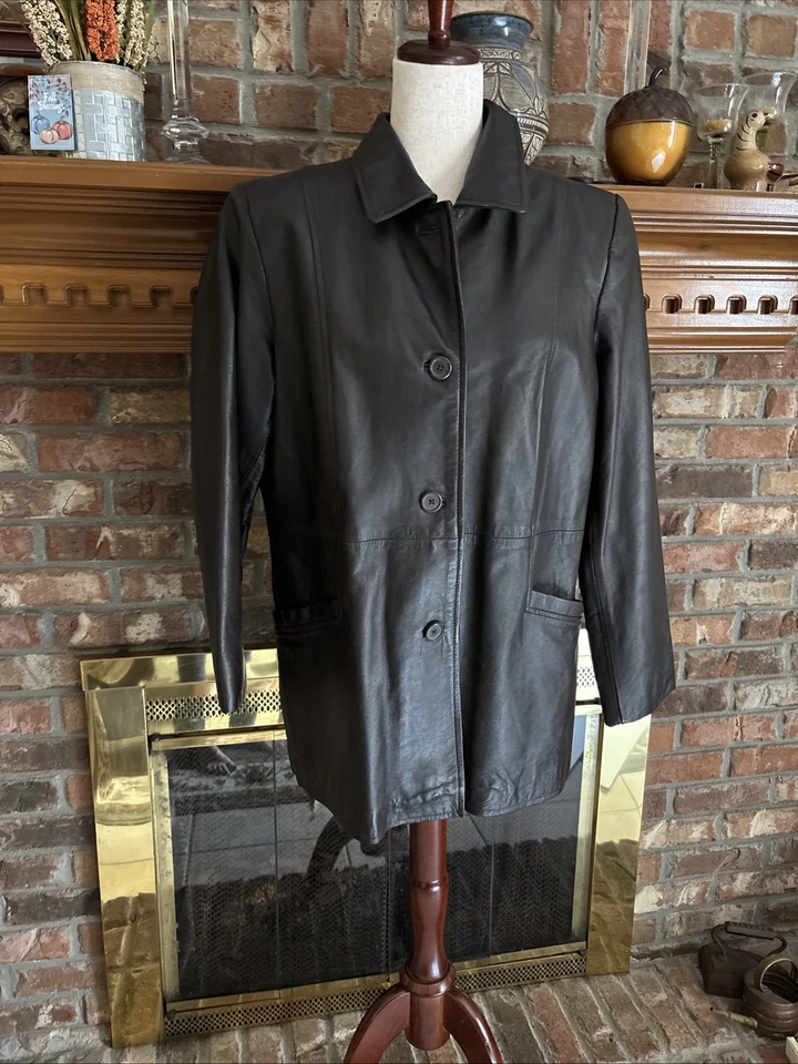 Style & Company большой женщины кожаное пальто коричневый - Изображение 1 из 4