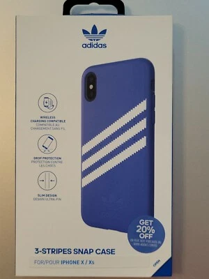 Adidas Gazelle Case Compatible with iPhone X/XS/5.8 - Blue/White Drop Protection - Image 1 of 3