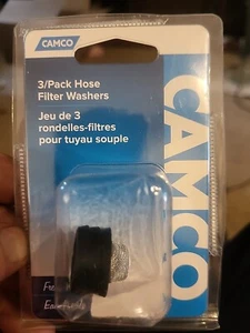 (3 Pack) Camco 20183 Stainless Steel Mesh Water Hose Filter Washers - Picture 1 of 2