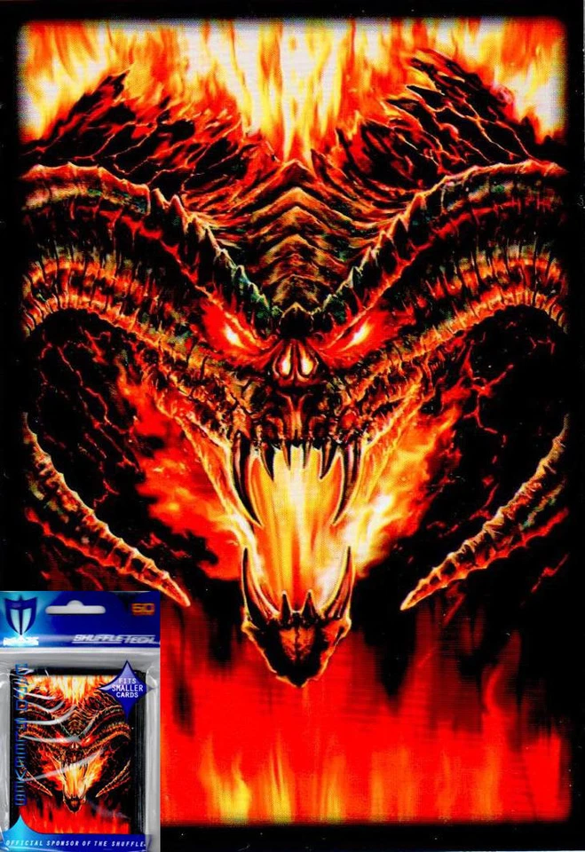 60ct Max Protection Small Deck Protectors Sleeves Yugioh Size - Balrog