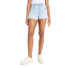 No Boundaries Juniors Seamed Denim Shorts, Size 5 Light Wash Blue - Picture 1 of 6