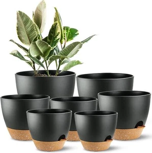 Indoor Pots For Plant Self Watering Plant Pots For Lazy People, - Picture 1 of 7