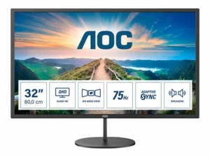 Monitor AOC Q32V4 81 cm (31,5") 2560 x 1440 QHD HDMI DP 4ms LED 250 cd/m² 75Hz - Bild 1 von 5