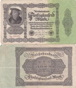 Deutschland - 50000 Mark 1922 sehr guter Zustand S. 79 (1-1) Lemberg-Zp - Bild 1 von 1