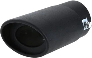 Tubo Di Scarico Silenziatore INOX Auto Universale (Sabbia nera diritta) - Foto 1 di 6