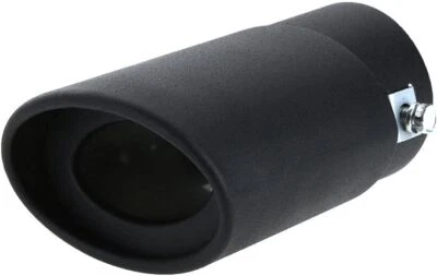 Tubo Di Scarico Silenziatore INOX Auto Universale (Sabbia nera diritta) - Immagine 1 di 4