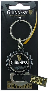 Llavero Guinness Negro Tapa de Botella con Abridor de Botellas Abatible 2029 (sg) - Imagen 1 de 1